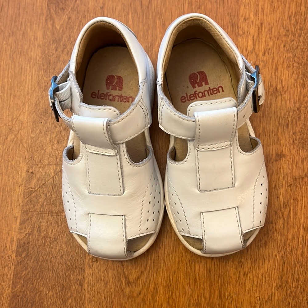 Baby shoes!  White.  Brand: elefante